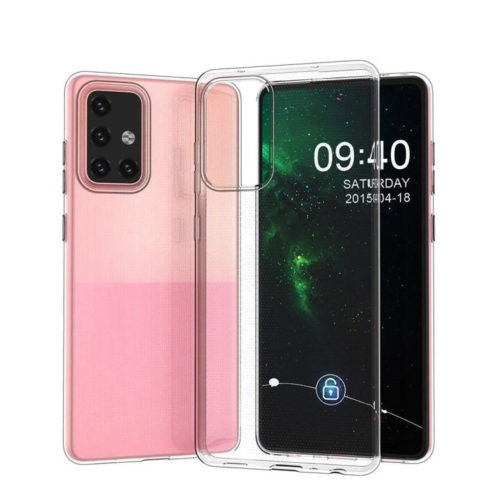 Gelinis korpuso dangtelis Ultra Clear 0,5 mm Samsung Galaxy A73 transparent