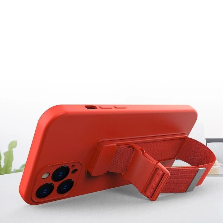 Virvės dėklas Silikoninis dirželis dangtelis Rankinė dirželis Samsung Galaxy A33 5G Pink