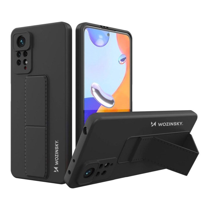 Silikoninis Xiaomi Redmi Note 11 Pro korpuso dangtelis, skirtas Xiaomi Redmi Note 11 Pro , juodos spalvos