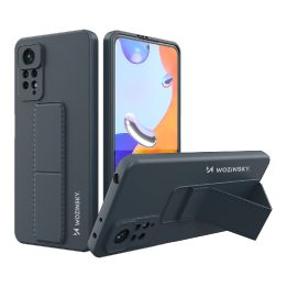 Silikoninis Xiaomi Redmi Note 11 Pro tamsiai mėlynos spalvos dėklas su kilimėliu, skirtas Xiaomi Redmi Note 11 Pro