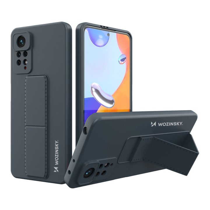Silikoninis Xiaomi Redmi Note 11 Pro tamsiai mėlynos spalvos dėklas su kilimėliu, skirtas Xiaomi Redmi Note 11 Pro