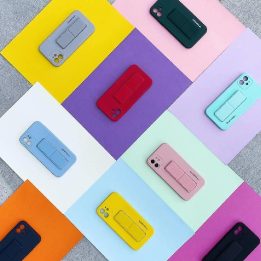 Kickstand Case silikoninis stovo dangtelis, skirtas Samsung Galaxy S22 + juodas