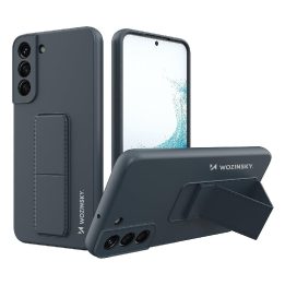 Kickstand Case silikoninis stovo dangtelis, skirtas Samsung Galaxy S22 + tamsiai mėlynas