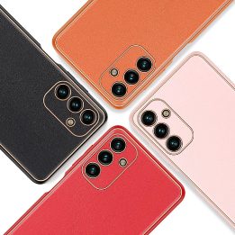 elegantiškas dangtelis iš ekologiškos odos, skirtas Samsung Galaxy A13 5G , juodas