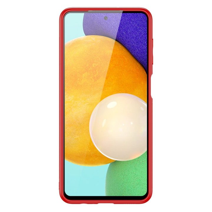 elegantiškas dangtelis iš ekologiškos odos, skirtas Samsung Galaxy A13 5G , raudonos spalvos