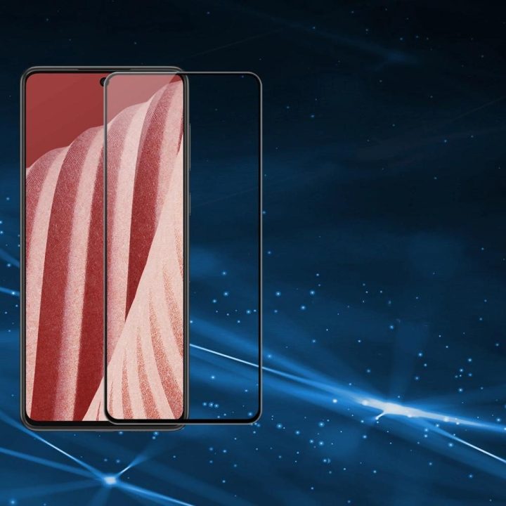 Nillkin CP + PRO itin plonas viso ekrano grūdintas stiklas su 0,2 mm 9H rėmeliu Samsung Galaxy A73 , juodas