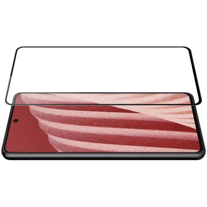 Nillkin CP + PRO itin plonas viso ekrano grūdintas stiklas su 0,2 mm 9H rėmeliu Samsung Galaxy A73 , juodas