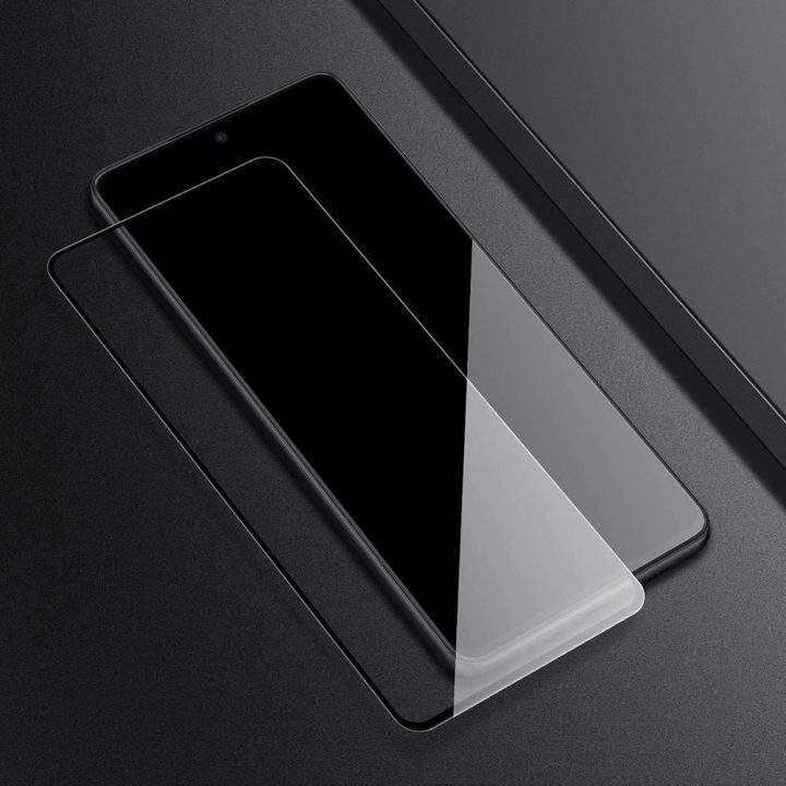Nillkin CP + PRO itin plonas viso ekrano grūdintas stiklas su 0,2 mm 9H rėmeliu Samsung Galaxy A73 , juodas