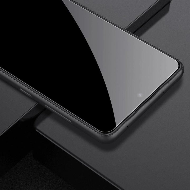 Nillkin CP + PRO itin plonas viso ekrano grūdintas stiklas su 0,2 mm 9H rėmeliu Samsung Galaxy A73 , juodas