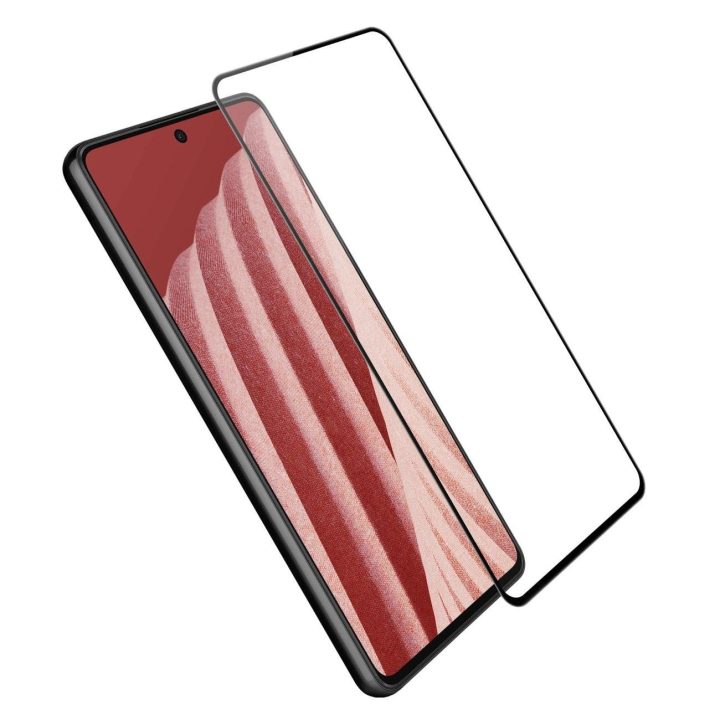 Nillkin CP + PRO itin plonas viso ekrano grūdintas stiklas su 0,2 mm 9H rėmeliu Samsung Galaxy A73 , juodas