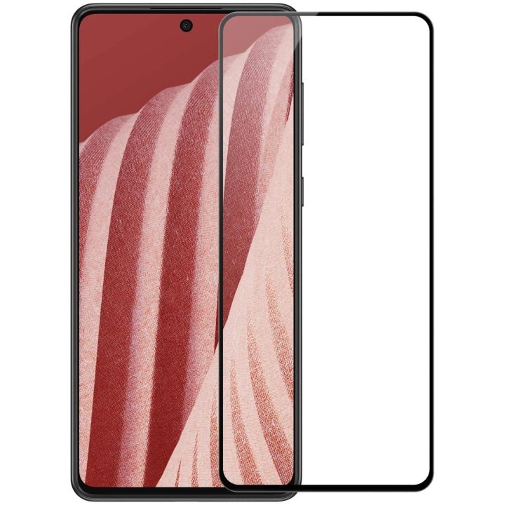 Nillkin CP + PRO itin plonas viso ekrano grūdintas stiklas su 0,2 mm 9H rėmeliu Samsung Galaxy A73 , juodas