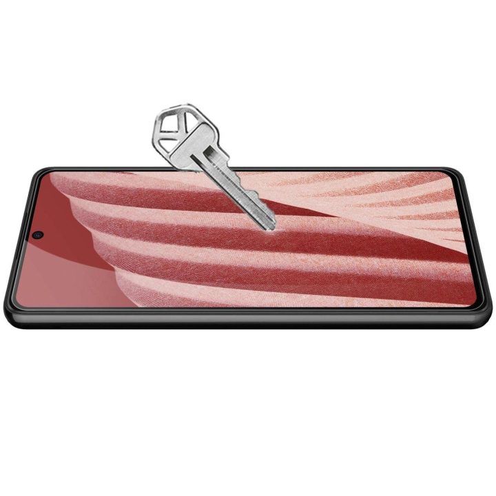 Nillkin CP + PRO itin plonas viso ekrano grūdintas stiklas su 0,2 mm 9H rėmeliu Samsung Galaxy A73 , juodas