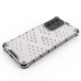 Honeycomb dėklas su geliniu rėmeliu, skirtas Samsung Galaxy A73 , mėlynos spalvos
