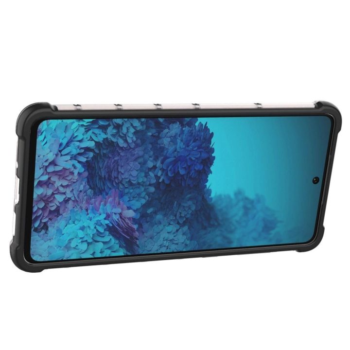 Honeycomb dėklas su geliniu rėmeliu, skirtas Samsung Galaxy A73 , mėlynos spalvos