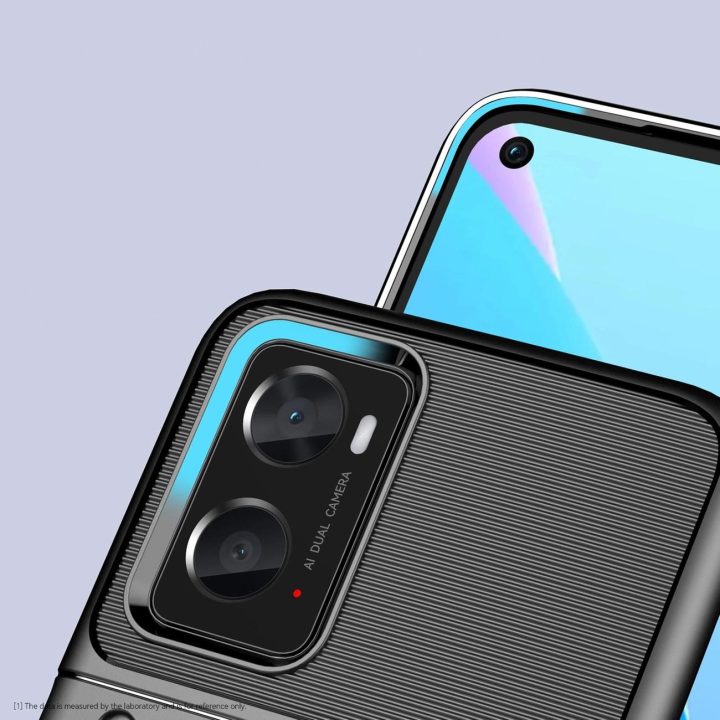 Thunder Case lankstus šarvuotas dangtelis Oppo A76 / Oppo A36 / Realme 9i , juodas