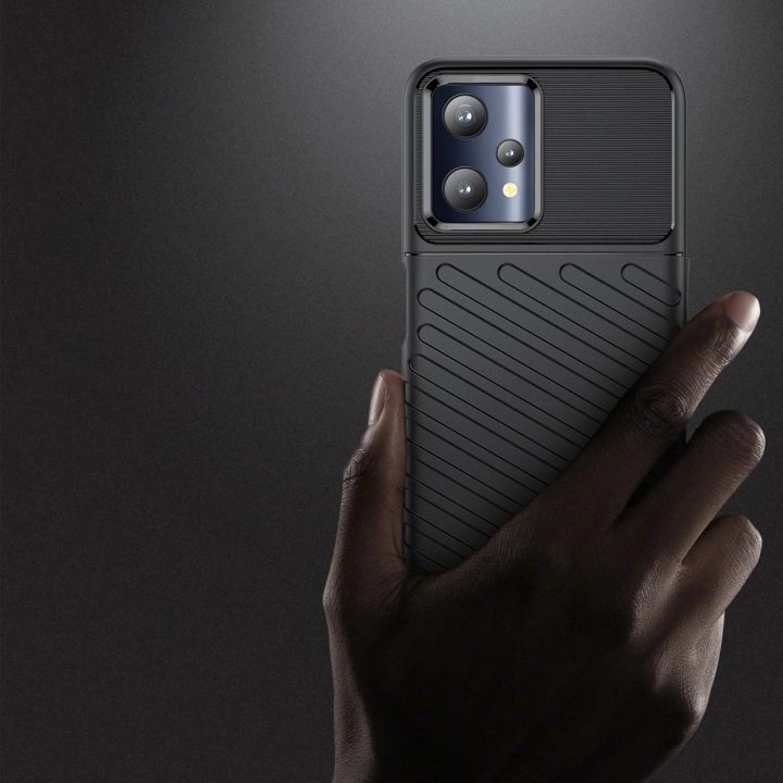Thunder Case lankstus šarvuotas dangtelis Realme 9 Pro , juodas