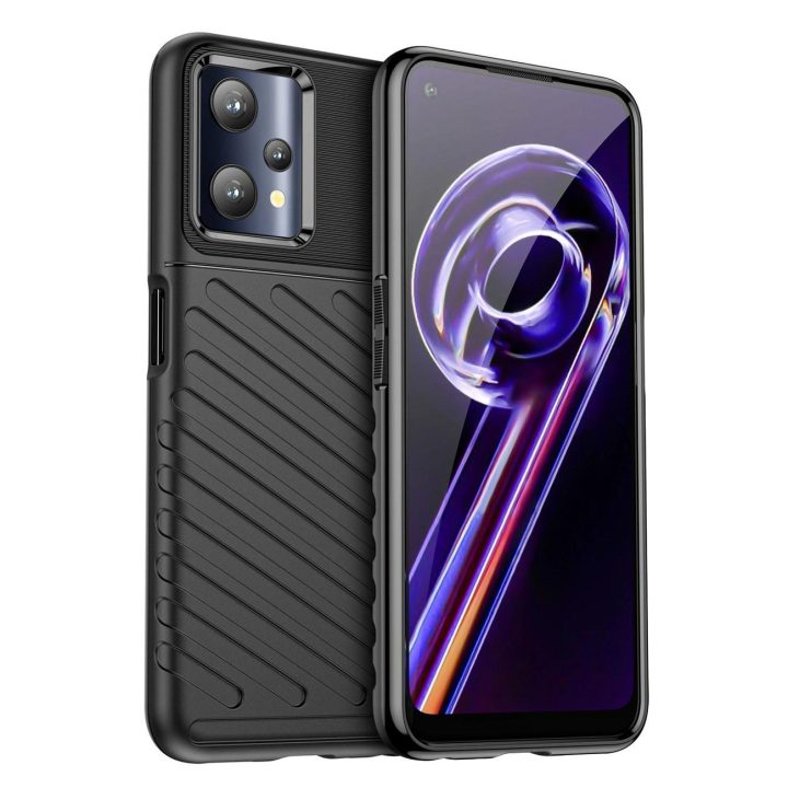 Thunder Case lankstus šarvuotas dangtelis Realme 9 Pro , juodas
