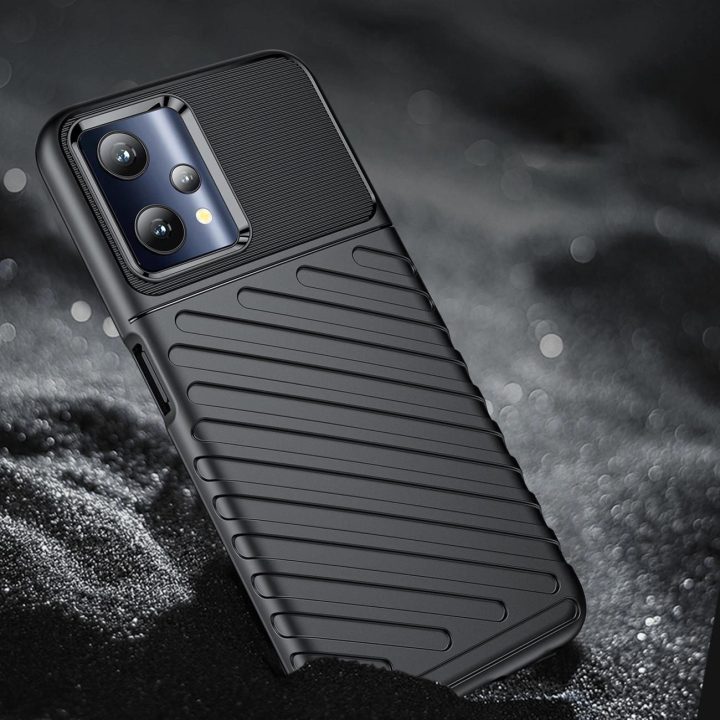 Thunder Case lankstus šarvuotas dangtelis Realme 9 Pro , juodas