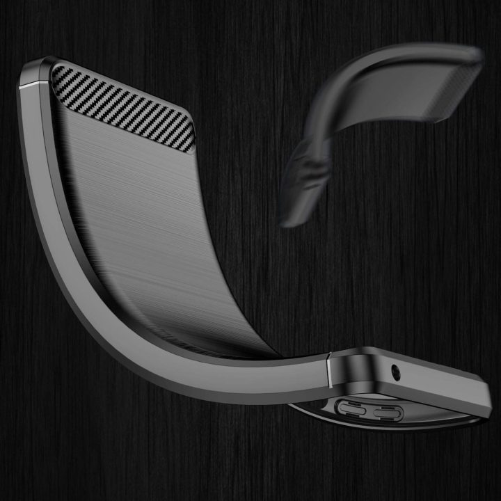Carbon Case Lankstus dangtelis Realme 9 Pro black