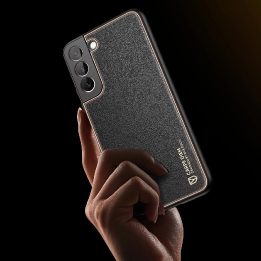 elegantiškas dangtelis iš ekologiškos odos, skirtas Samsung Galaxy S22+ (S22 Plus), raudonas