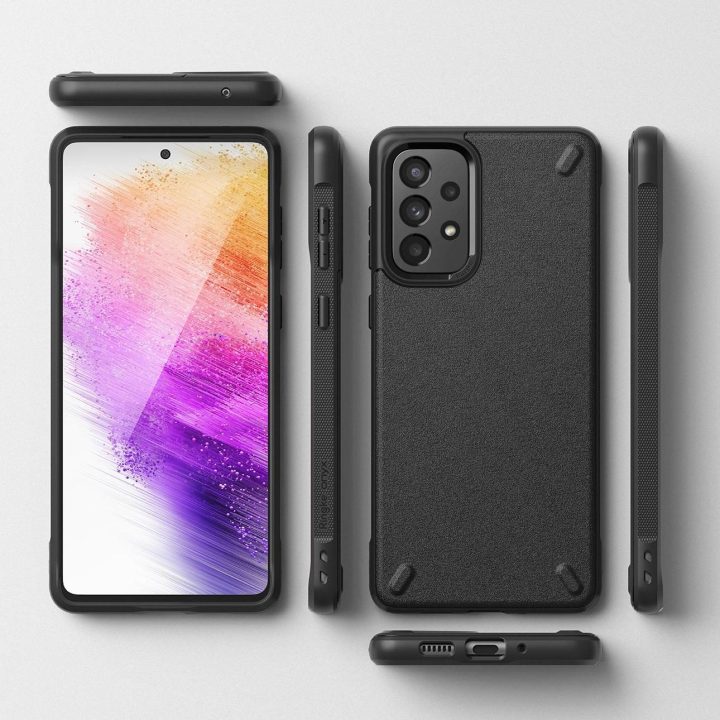Ringke Onyx patvarus TPU dangtelis, skirtas Samsung Galaxy A73 , juodas