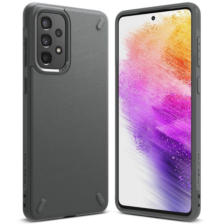 Ringke Onyx patvarus TPU dangtelis, skirtas Samsung Galaxy A73 , pilkas