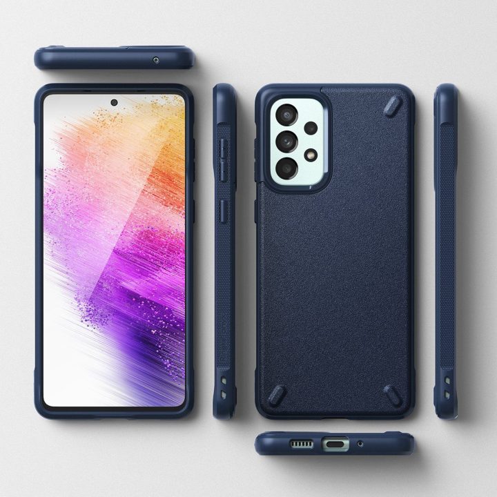 Ringke Onyx patvarus dangtelis Samsung Galaxy A73 tamsiai mėlynas