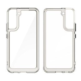 Samsung Galaxy S22 + (S22 Plus) kietasis dangtelis su geliniu rėmeliu, raudonas