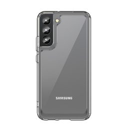 Outer Space Case dėklas Samsung Galaxy S22 + (S22 Plus) kietasis dangtelis su geliniu rėmeliu, skaidrus