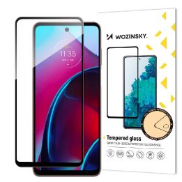 Visiškai klijuotas grūdintas stiklas Motorola Moto G Stylus 2022 9H viso ekrano grūdintas stiklas su juodu rėmeliu