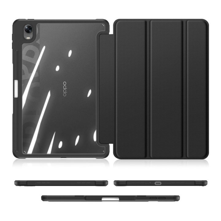 Toby šarvuotas išmanusis dėklas Oppo Pad su plunksnos laikikliu juodas