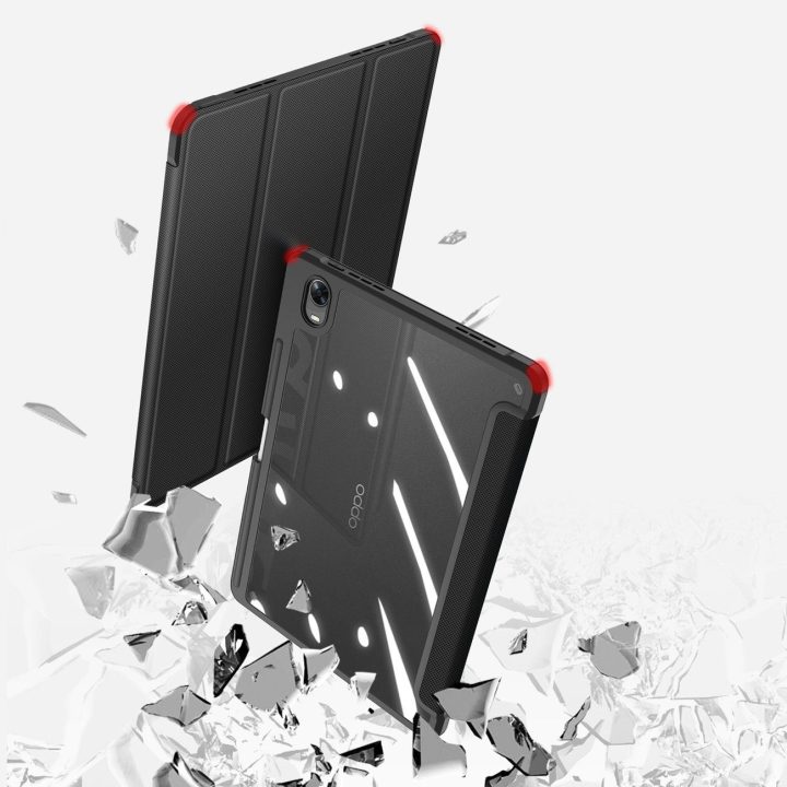 Toby šarvuotas išmanusis dėklas Oppo Pad su plunksnos laikikliu juodas