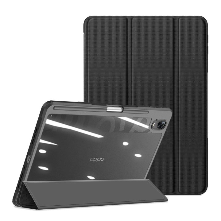 Toby šarvuotas išmanusis dėklas Oppo Pad su plunksnos laikikliu juodas