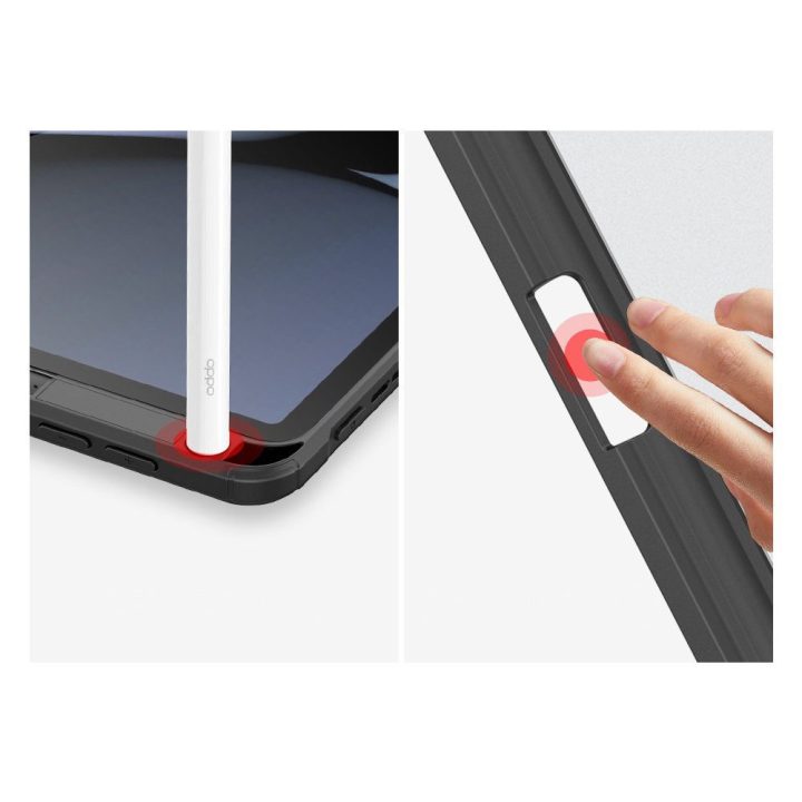Toby šarvuotas išmanusis dėklas Oppo Pad su plunksnos laikikliu juodas