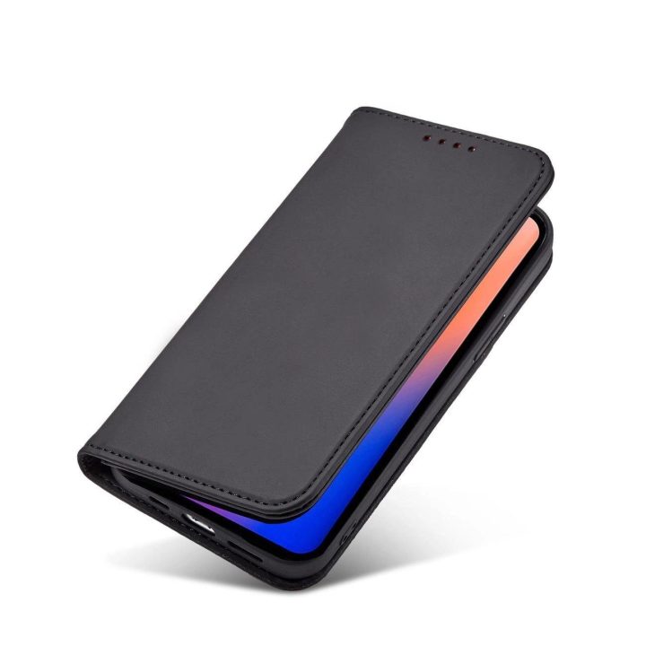 Magnetinis kortelių dėklas iPhone 12 Pro Max Pouch Card Wallet Card Holder Black
