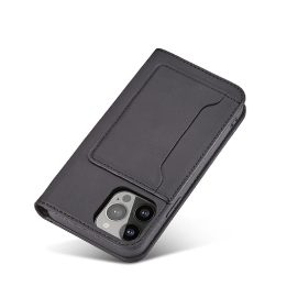 Magnetinis kortelių dėklas iPhone 13 Pro Pouch Card Wallet Card Holder Black