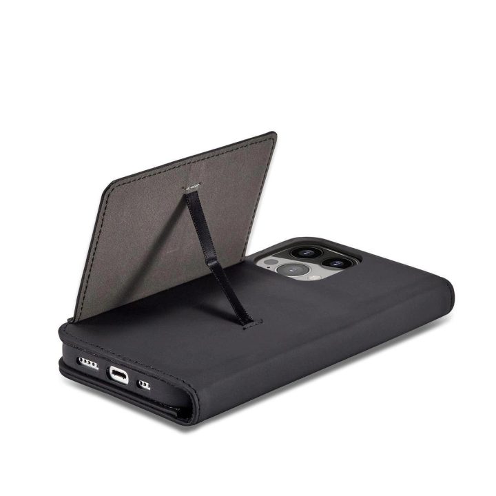 Magnetinis kortelių dėklas iPhone 13 Pro Pouch Card Wallet Card Holder Black