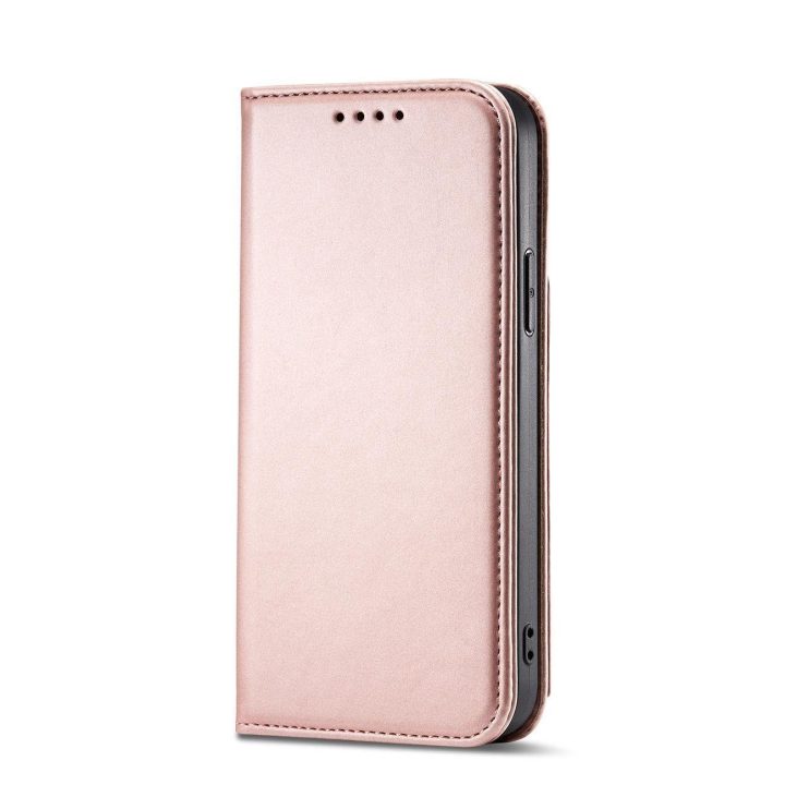 Magnetinis kortelės dėklas iPhone 13 Pro Max dėklas kortelės piniginės kortelės laikiklis rožinis