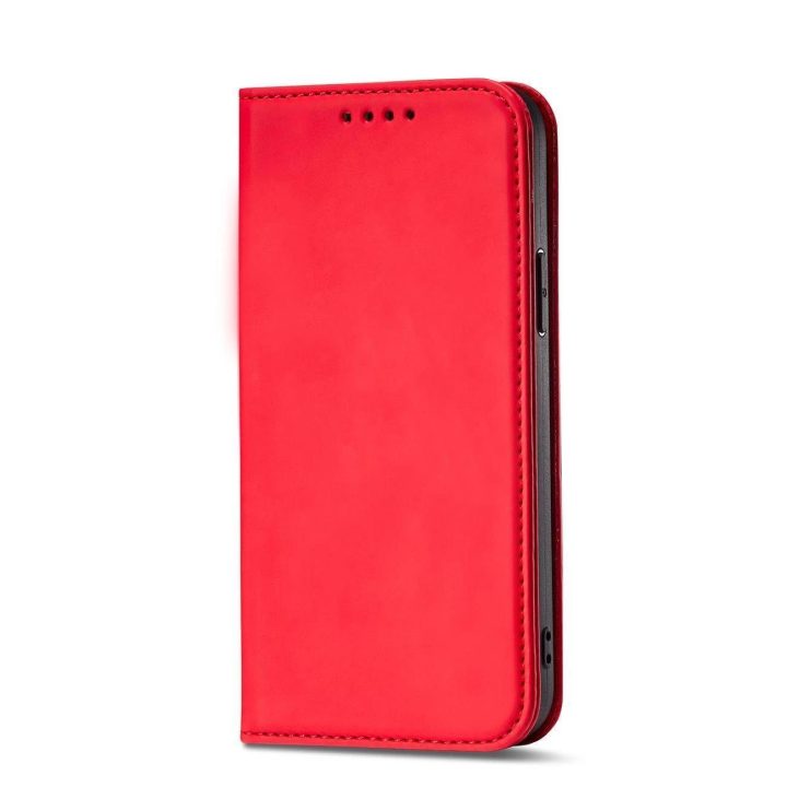Magnetinis kortelių dėklas iPhone 13 Pro Max dėklas kortelės piniginės kortelės laikiklis raudonas