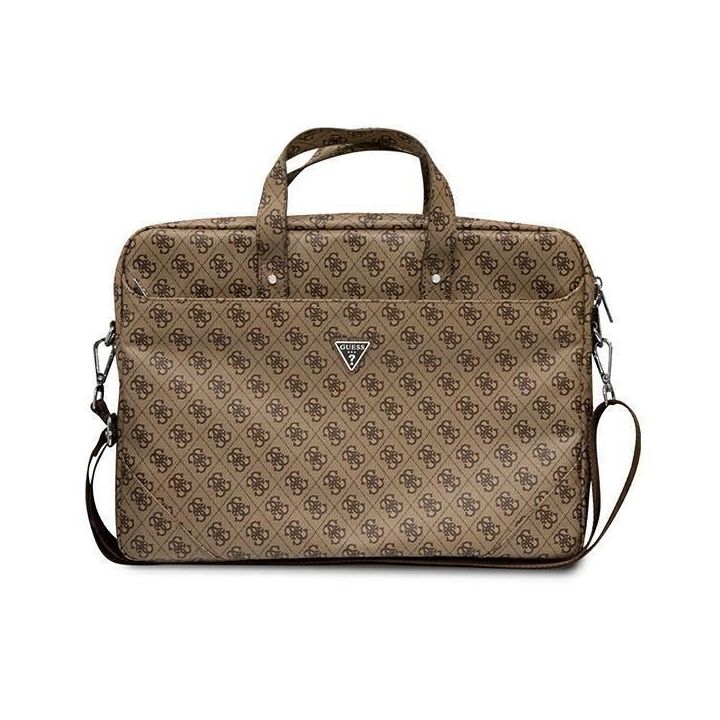 Guess krepšys GUCB15P4TW 16 brown / brown Saffiano 4G Triangle Logo
