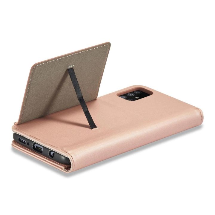 Magnetinis kortelės dėklas Samsung Galaxy A13 5G Pouch Wallet Card Holder Pink