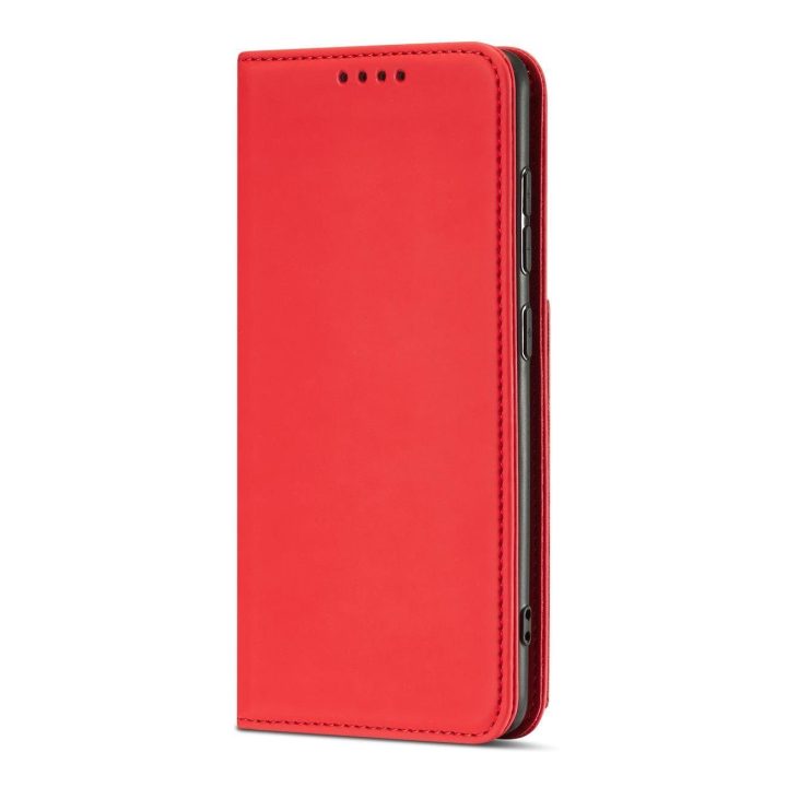 Magnetinis kortelės dėklas Samsung Galaxy A13 5G Pouch Wallet Card Holder Red