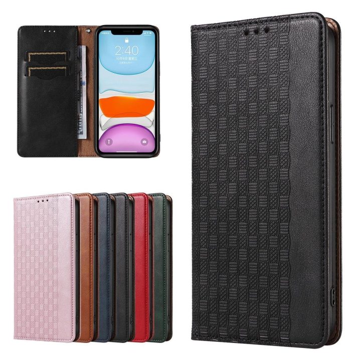 Magnetinis dirželis iPhone 12 dėklas piniginė + mini švino pakabukas Juoda