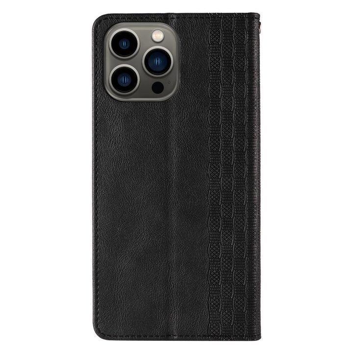 Magneto dirželio dėklas iPhone 12 Pro dėklas piniginė + mini švino pakabukas juodas