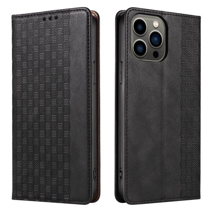 Magneto dirželio dėklas iPhone 12 Pro dėklas piniginė + mini švino pakabukas juodas