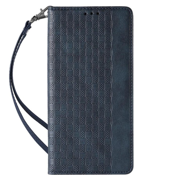 Magneto dirželio dėklas iPhone 12 Pro Max dėklas piniginė + mini švino pakabukas mėlyna