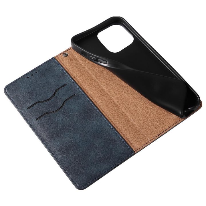 Magneto dirželio dėklas iPhone 12 Pro Max dėklas piniginė + mini švino pakabukas mėlyna