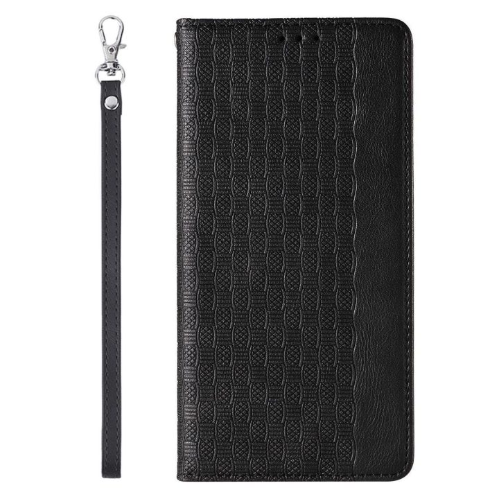 Magneto dirželio dėklas iPhone 13 Pro Max dėklas Piniginė + mini švino pakabukas Juodas