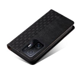 Magnetinis dirželis dėklas Samsung Galaxy A13 5G dėklas Piniginė + mini švino pakabukas Juodas