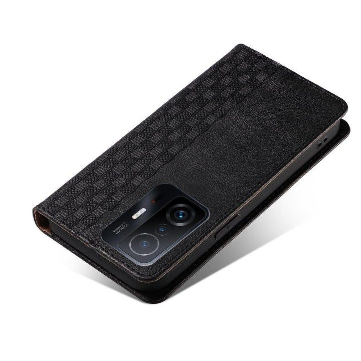 Magneto dirželio dėklas, skirtas Xiaomi Redmi Note 11 Pro , piniginės dėklas + mini švino pakabukas, juodas